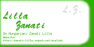 lilla zanati business card